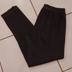 $4 Add-on Black Jean-Like Leggings - Size Medium